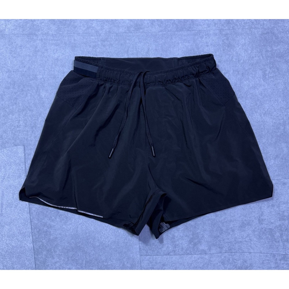Lululemon Womens Size 4 Black Running Shorts Drawstring Normcore  Athletic